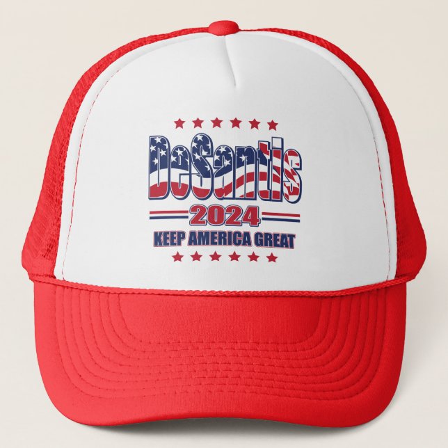 DeSantis-2024-Keep-America-Great Trucker Hat (Front)