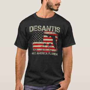 DeSantis 2024 Make America Florida Flamingo Electi T-Shirt