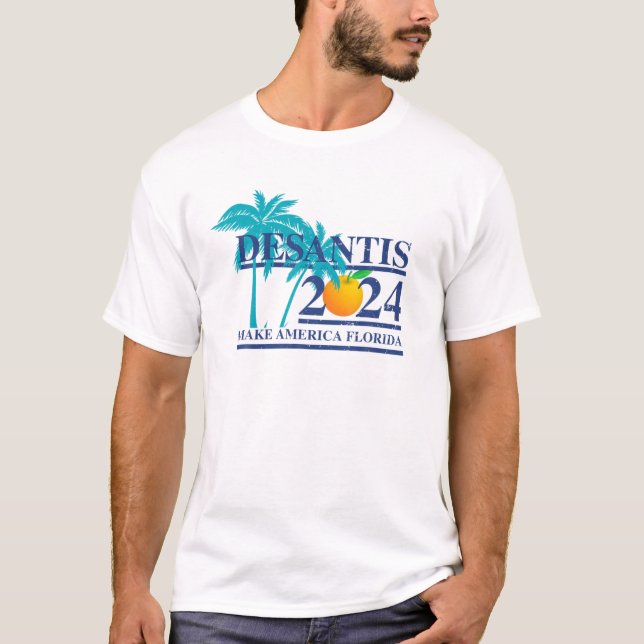 Desantis 2024 Make America Florida - Men, Women, Y T-Shirt (Front)