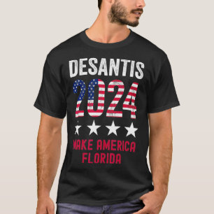 DeSantis 2024 President Make America Florida Vinta T-Shirt