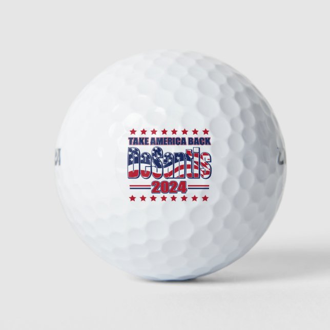 DeSantis-2024-Take-America-Back- Golf Balls (Front)