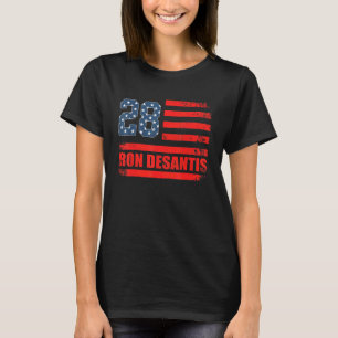 Desantis 2028 American Flag USA Flag 2 T-Shirt