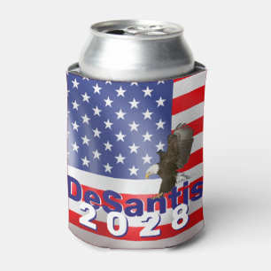 DeSantis 2028 with Bald Eagle Can Cooler