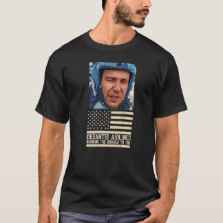 Desantis Airline Bringing the Border to You Martha T-Shirt