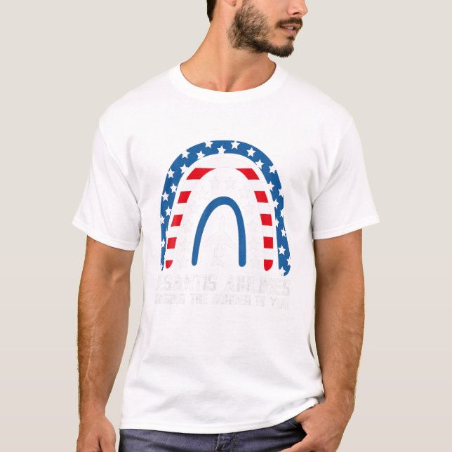 Desantis Airlines Blue T-Shirt (Front)