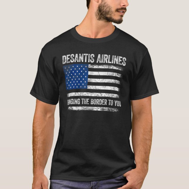DeSantis Airlines Florida USA  DeSantis Airlines T-Shirt (Front)
