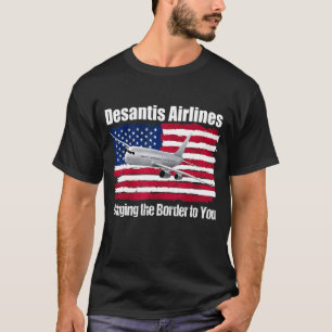 DeSantis Airlines Funny Political Meme Ron DeSanti T-Shirt