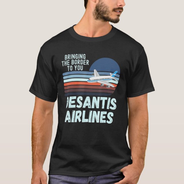 DeSantis Airlines Marthas Vineyard USA Sunset Funn T-Shirt (Front)
