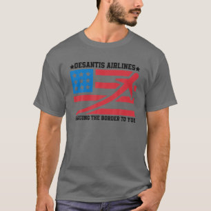 Desantis Airlines TEE Funny Retro Vintage Desantis