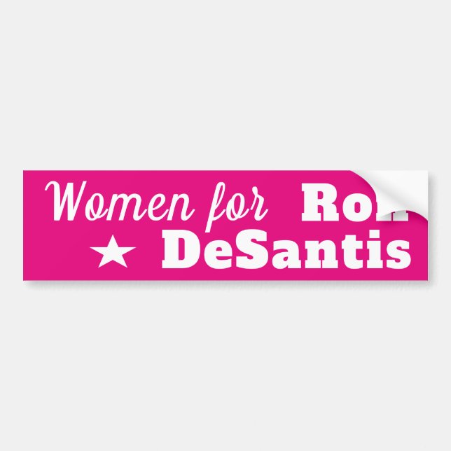 DeSantis - Florida Governor Women for Ron DeSantis Bumper Sticker (Front)