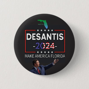 DeSantis for President 2024 6 Cm Round Badge