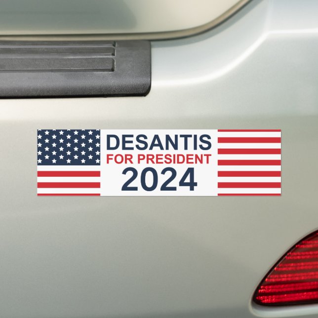 DeSantis For President 2024 Bumper Sticker (On Car)