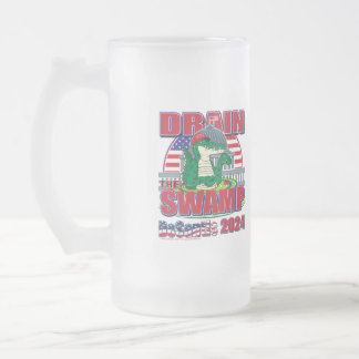 DeSantis for President 2024 Frosted Glass Beer Mug