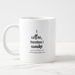 Descartes Coffee Philosophy Twist Large Coffee Mug