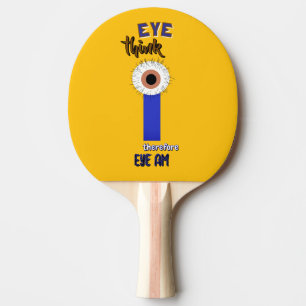 Descartes Eyes Ping Pong Paddle