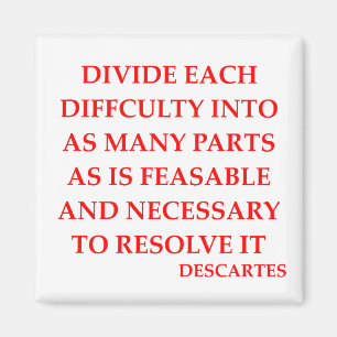 DESCARTES quote Magnet