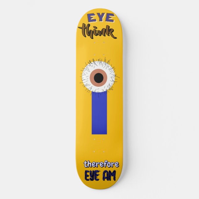 Descartes Smart Thinkers Eyeball Skateboard (Front)