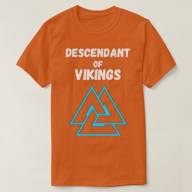 Descendant Of Vikings T-Shirt (Design Front)