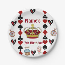 descendants rise of red birthday party plates