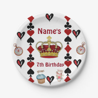 descendants rise of red birthday party plates