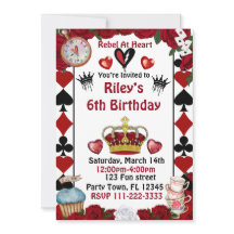 Descendants rise of red custom birthday invitation