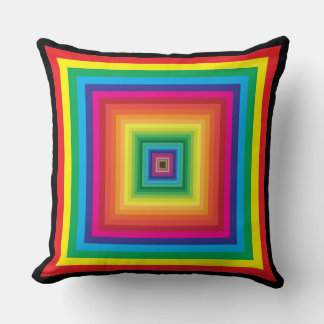 descending square colour swatches cushion