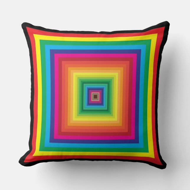 descending square colour swatches cushion (Front)