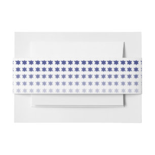 Descending Stars Bar Mitzvah Invitation Wrap Band Invitation Belly Band