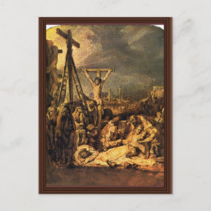 Descent From The Cross By Rembrandt Harmensz. Van Postcard