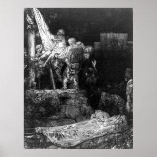 Descent from the Cross By Torchlight - Rembrandt Poster