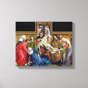 Descent from the Cross, c.1435 Canvas Print