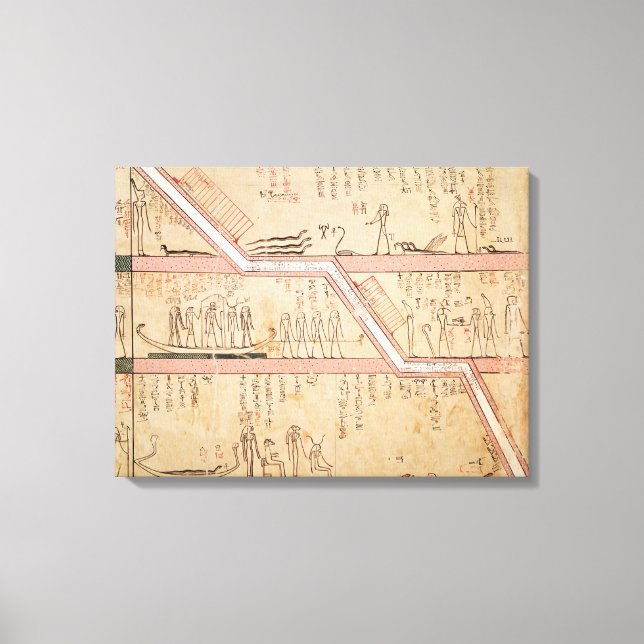 Descent of the sarcophagus into the tomb canvas print (Front)