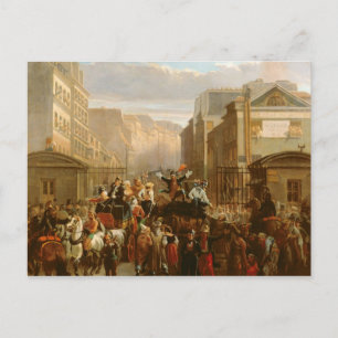 Descente de la Courtille', Belleville Postcard