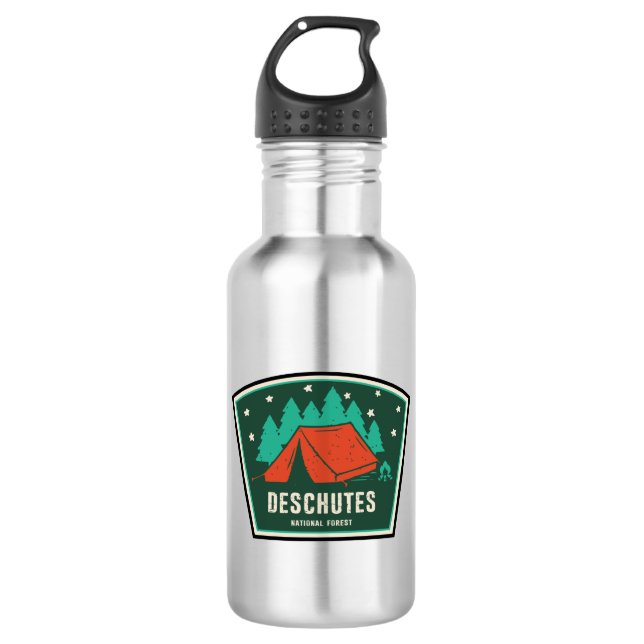 Deschutes National Forest Camping 532 Ml Water Bottle (Front)