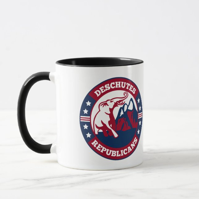 Deschutes Republicans 2023 NEW Logo Coffee Cup (Left)