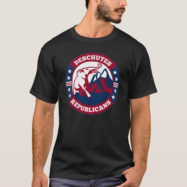 Deschutes Republicans 2023 NEW Logo T-Shirt (Front)