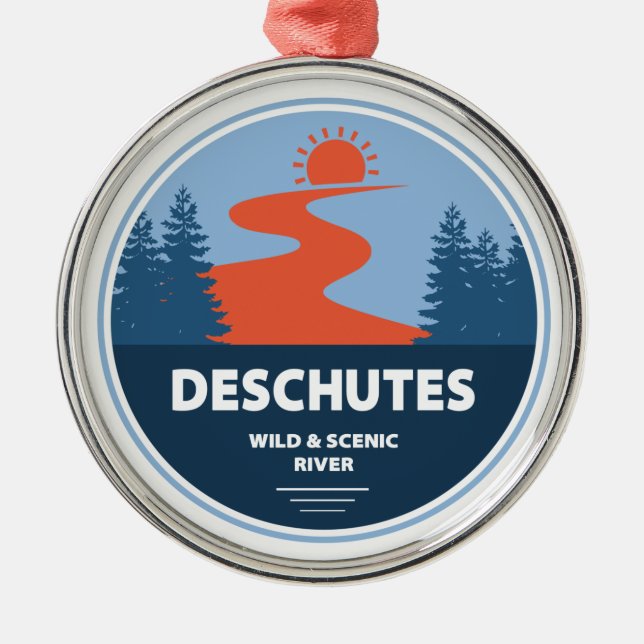 Deschutes Wild And Scenic River, Oregon Metal Tree Decoration (Front)