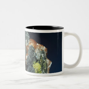 Descloizite on Calcite Two-Tone Coffee Mug
