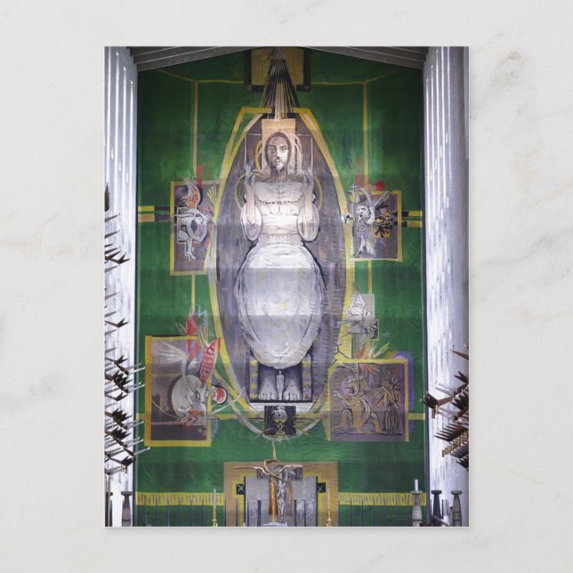Description Christ in Glory, Graham Sutherland tap Postcard (Front)