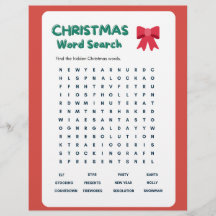 description Christmas word Search and answer Key