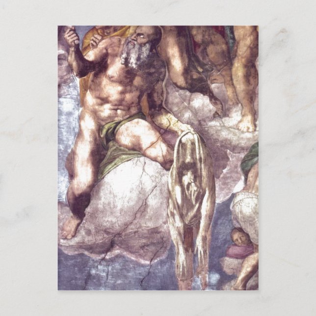 Description Detail of Michelangelo Sistine Chapel  Postcard (Front)