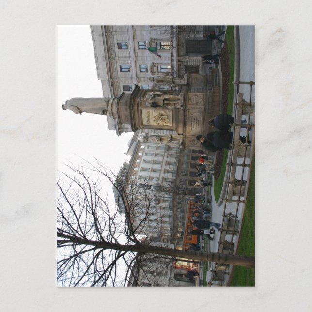 Description Italiano: Piazza della Scala a Milano  Postcard (Front)