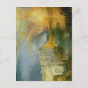 Description J. M. W. Turner - The Burning of the H Postcard