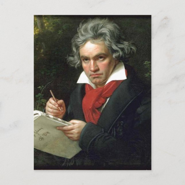 Description Ludwig van Beethoven (17701827) auf ei Postcard (Front)