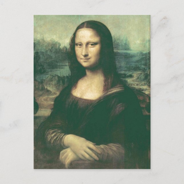 Description Mona Lisa Image has been modified for  Postcard (Front)