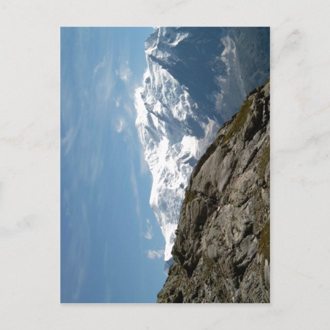 Description Mont Blanc and Dome du Gouter photo ta Postcard (Front)