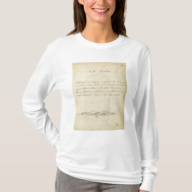 Description of South Carolina T-Shirt (Front)