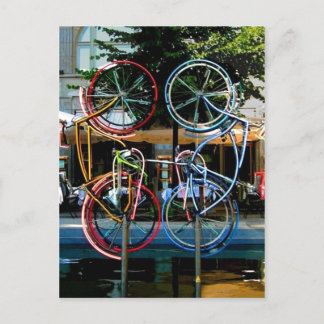 Description Robert Rauschenberg Riding Bikes , Obj Postcard