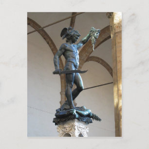 Description Statue of Perseus, Piazza della Signor Postcard