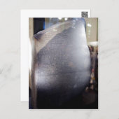 Description: The Rosetta Stone British Museum Sour Postcard (Front/Back)